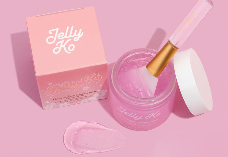 Korean Jelly Ko winter skincare gel mask.