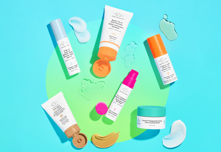 Drunk Elephant skincare products.