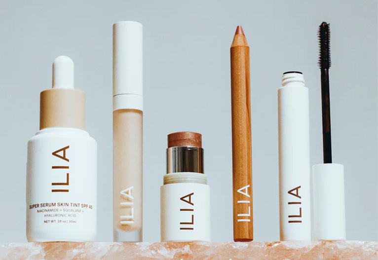 ILIA beauty products.
