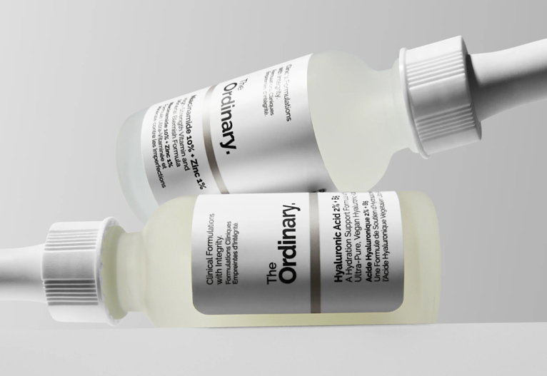 The Ordinary serum products.