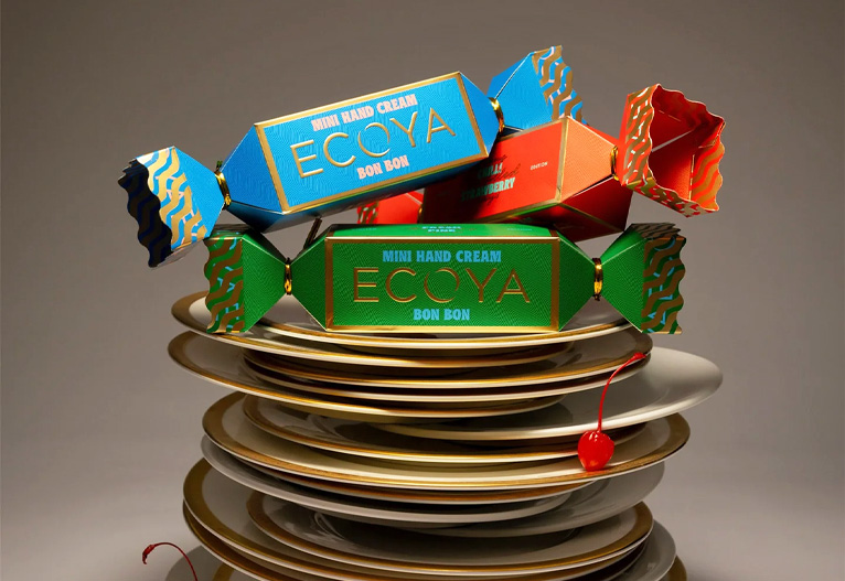 Ecoya Beauty Christmas Crackers.