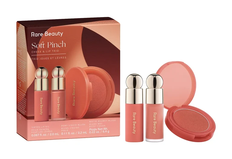 Rare Beauty Cheek Makeup Set.