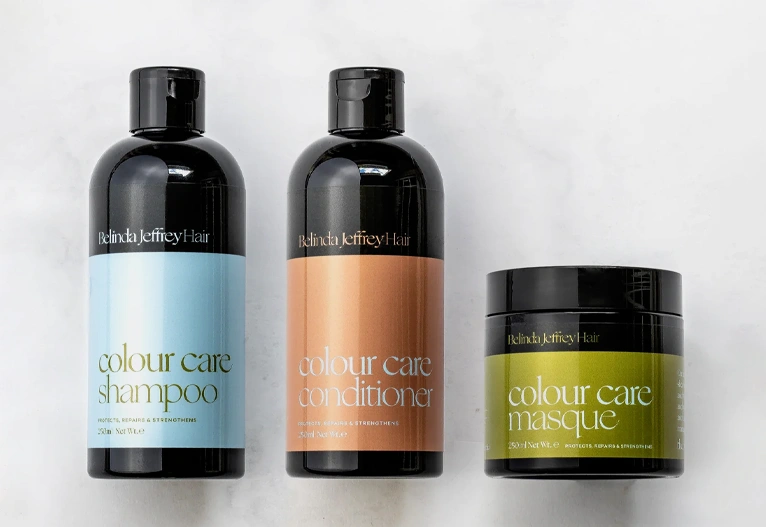 Belinda Jeffrey Colour Care Hair Range.