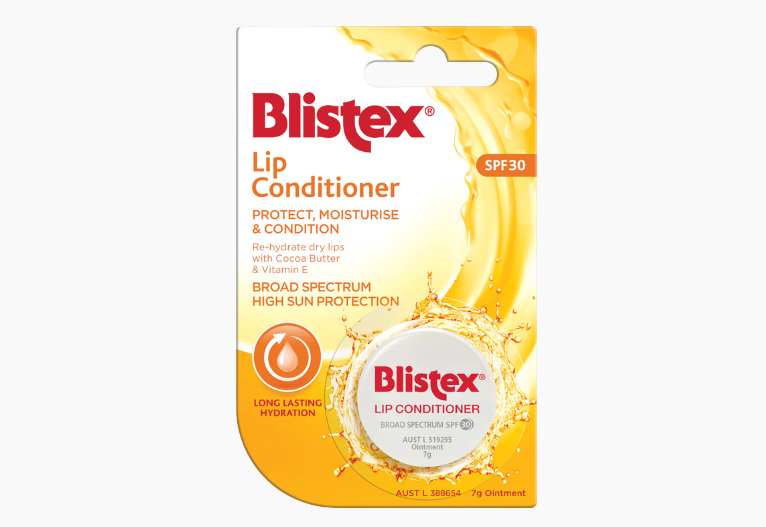 Blistex lip balm tub.