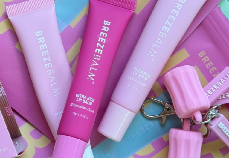 Breeze Balm lip balm tubes.