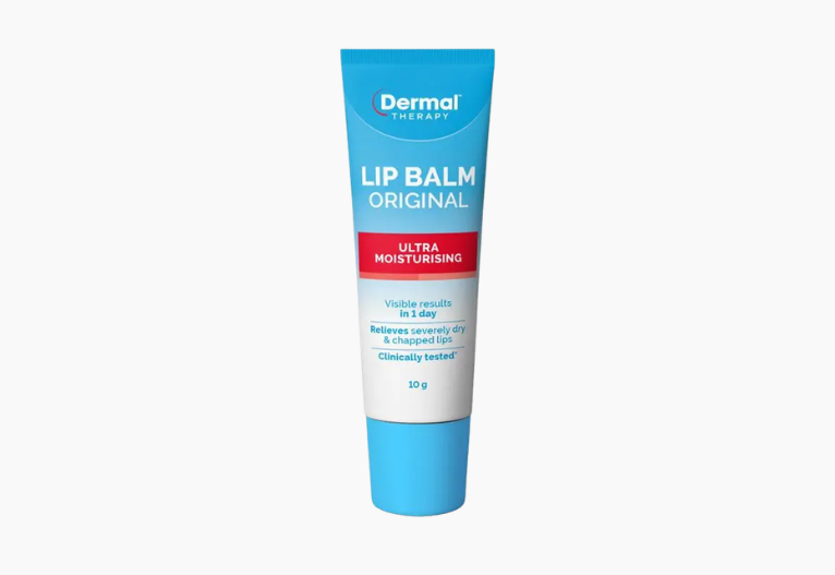Dermal Therapy lip balm tube.