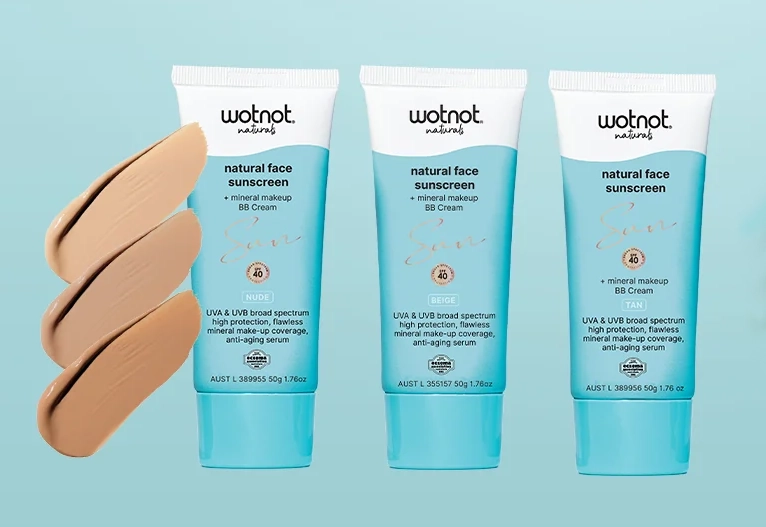 Wotnot Sunscreen with BB cream.