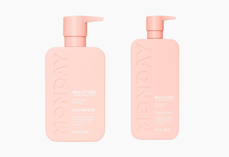 Monday shampoo and conditioner.
