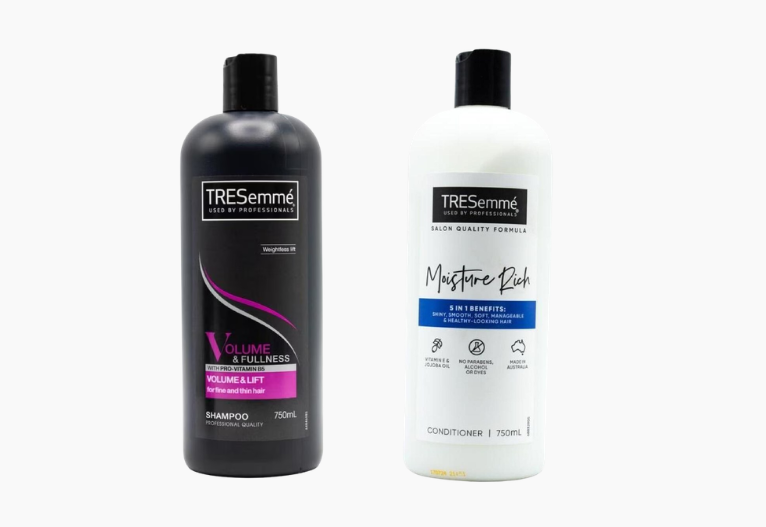 Tresemme shampoo and conditioner.